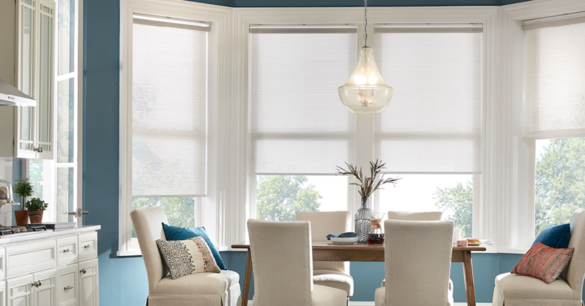 Alta Window Fashions Roller Shades Kitchen and Dining Room