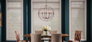 Alta Window Fashions Wood Blinds Dining Room