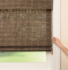 Continuous Cord Natural Woven Shades