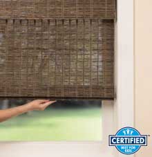 Cordless Lift Natural Woven Shades