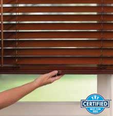 Wood Blinds Cordless Lift and Lock